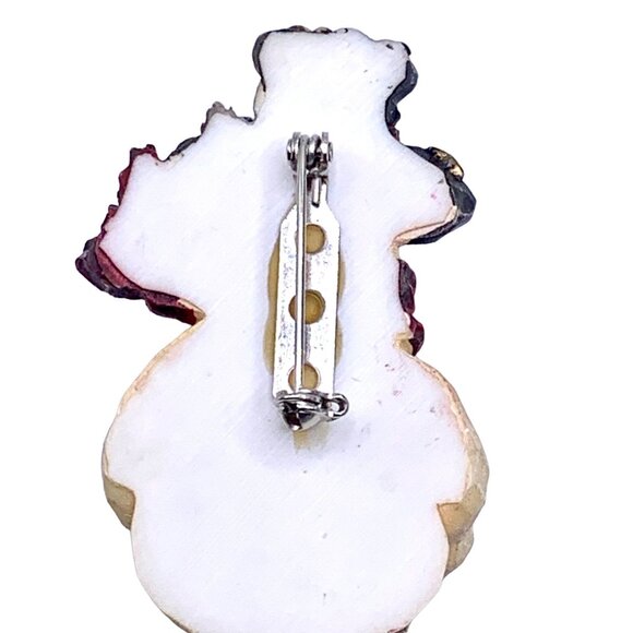 Boyds Bears & Friends “The Folkwear Collection” Snowman Birdhouse Brooch Pin - Picture 6 of 7